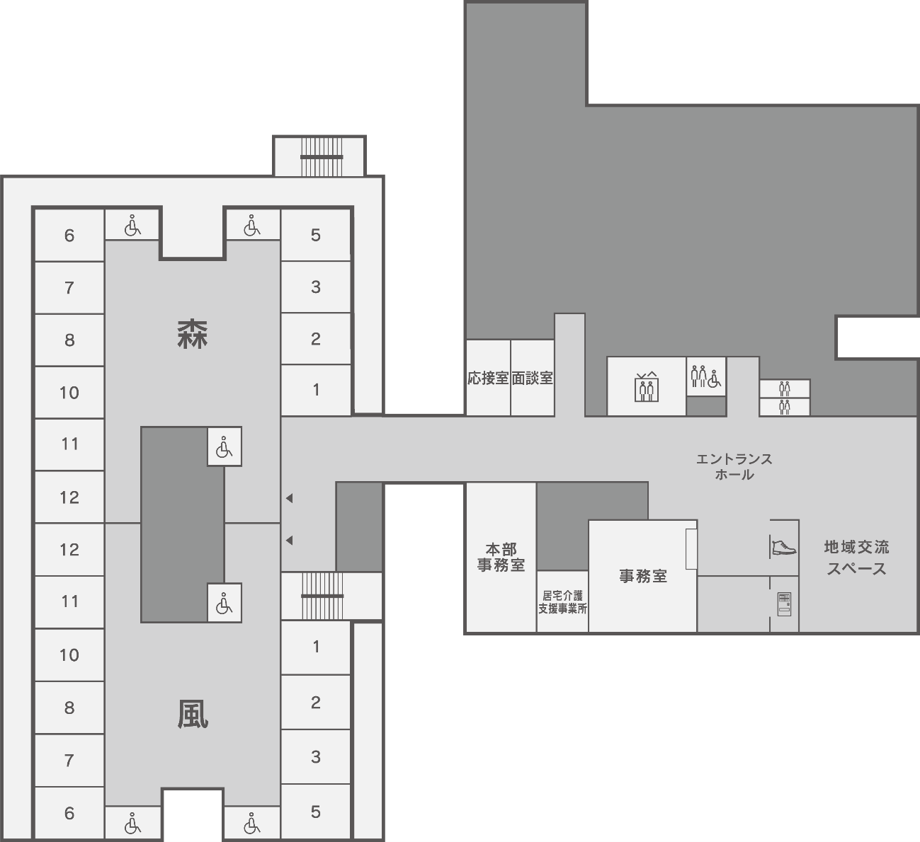 館内マップ1F